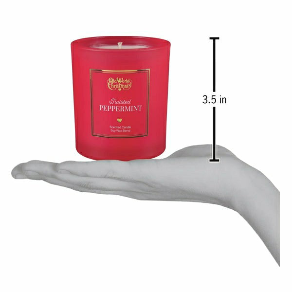 Twisted Peppermint Candle | Plow & Hearth