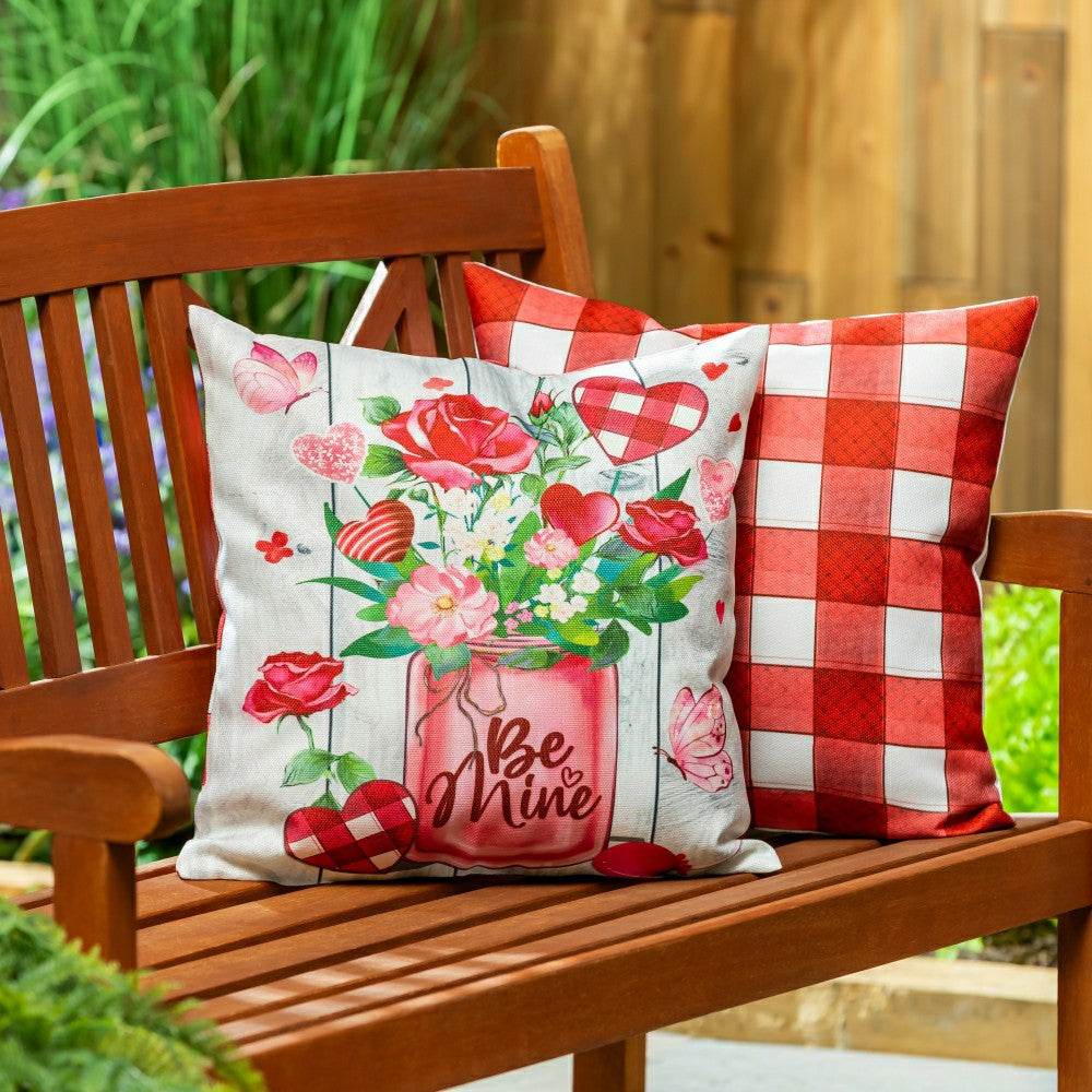 Be Mine Mason Jar Pillow Cover | Plow & Hearth