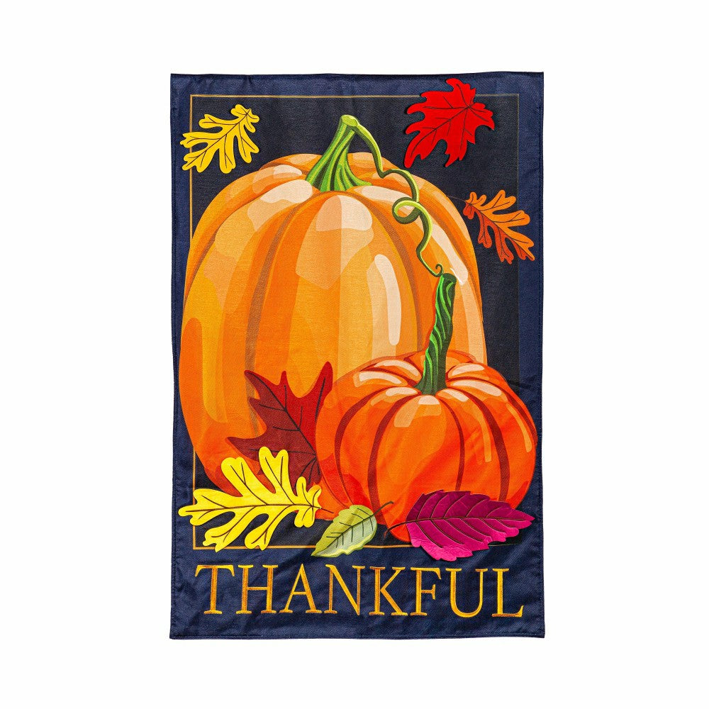 Thankful Pumpkins Estate Flag | Plow & Hearth
