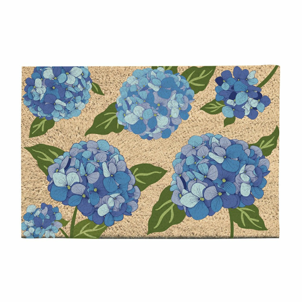 VivaStyle Coir Mat, 30"Lx17.5"H, Hydrangea Haven | Plow & Hearth