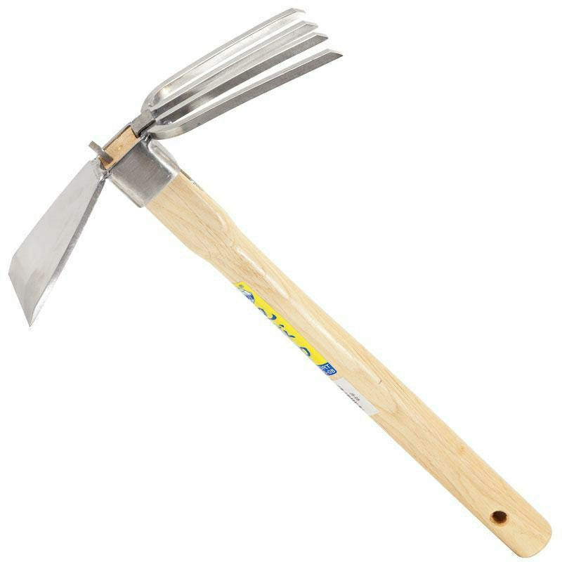 Zenport Stainless Steel Hoe & Fork Combo | Plow & Hearth