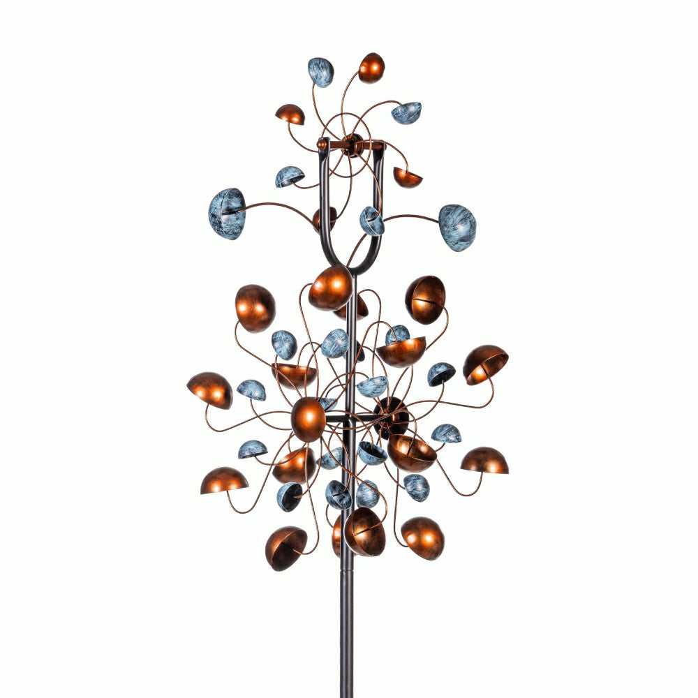 Butterfly and Leaves Dual Spinner 86"H | Plow & Hearth