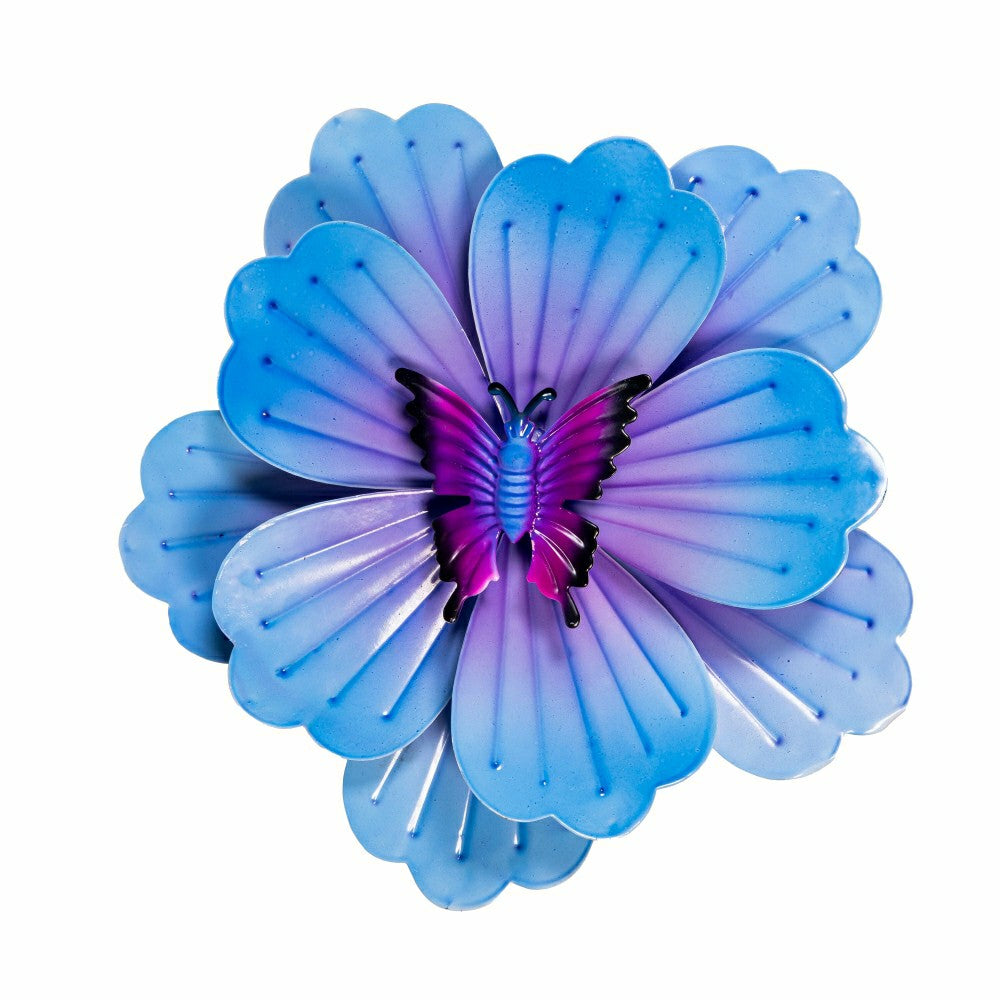 Metal Blooming Butterfly Wall Spinner 13"D | Plow & Hearth