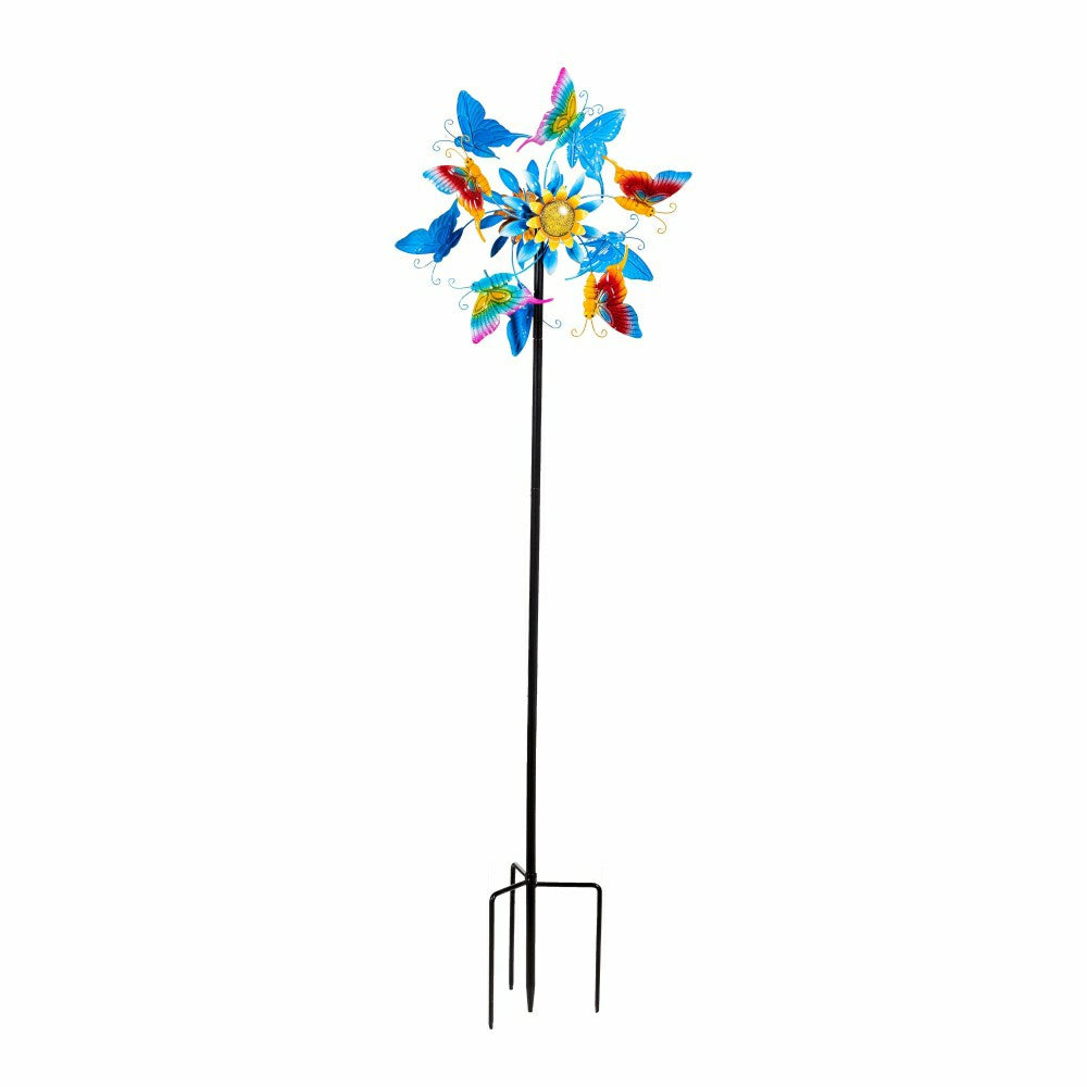 Butterfly Breeze Wind Spinner 74"H | Plow & Hearth
