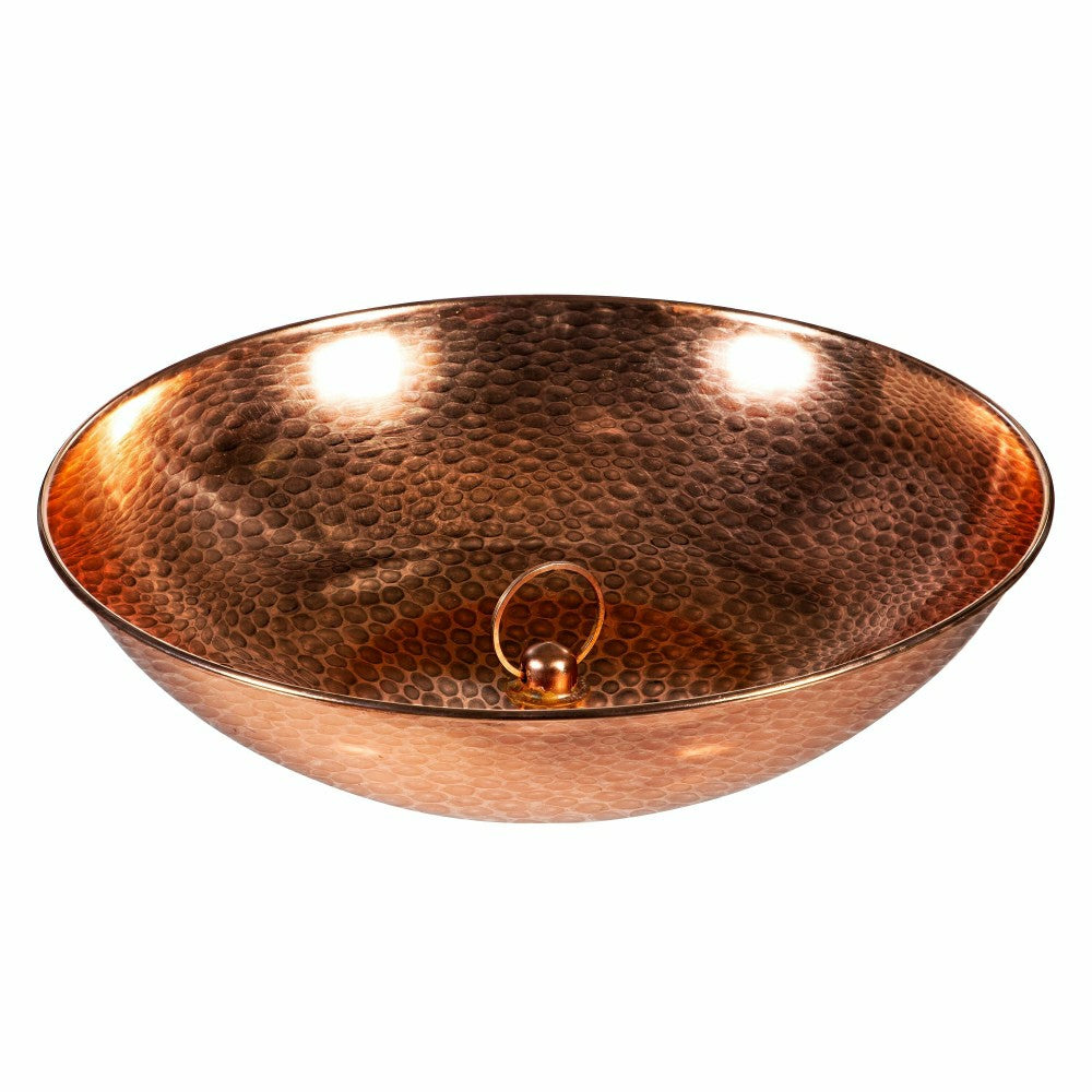 What She Shed Rain Chain, Rain Chain Basin, Metal, Metallic Copper | Plow & Hearth