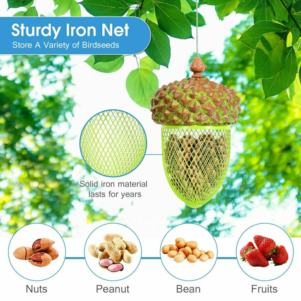 Metal Acorn Wild Bird Feeder | Plow & Hearth