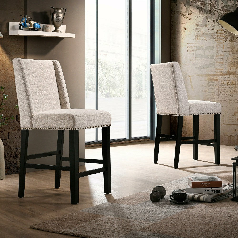Upholstered Chair-Style 24" Counter Stools, Set of 2 | Plow & Hearth