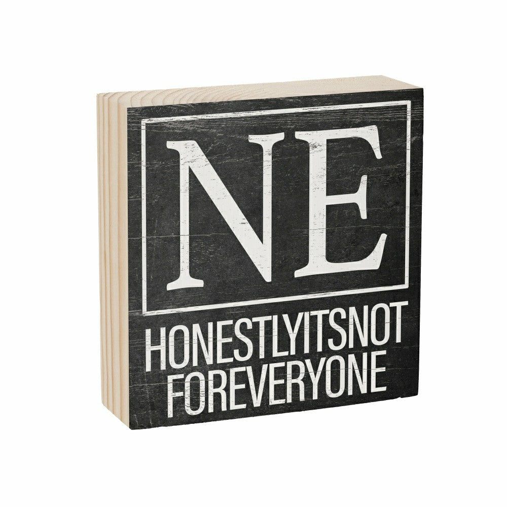 State Sign Wood Block Nebraska 6"x6" | Plow & Hearth