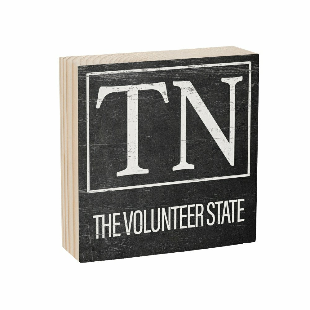 State Sign Wood Block Tennessee 6"x6" | Plow & Hearth