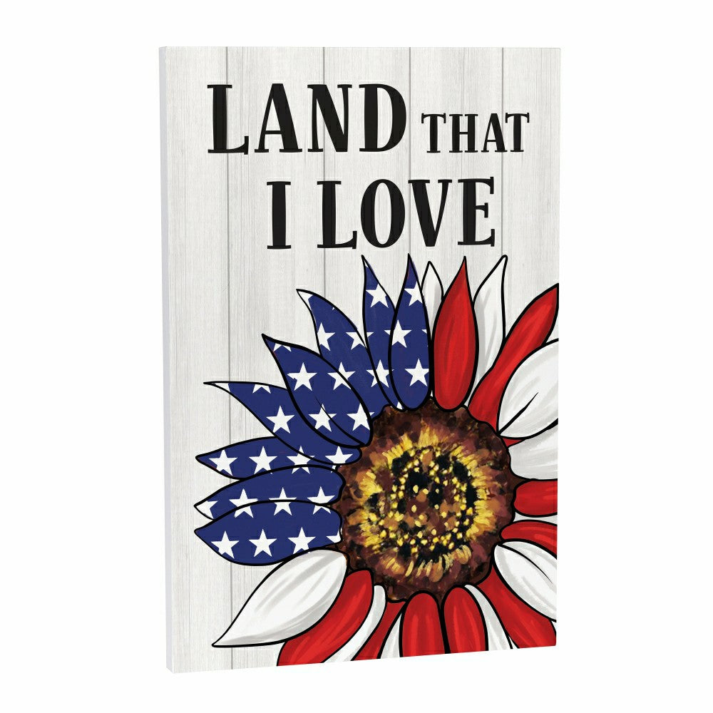 American Classic Indoor Wall Decor, Land that I Love, 16" L x 24" H | Plow & Hearth
