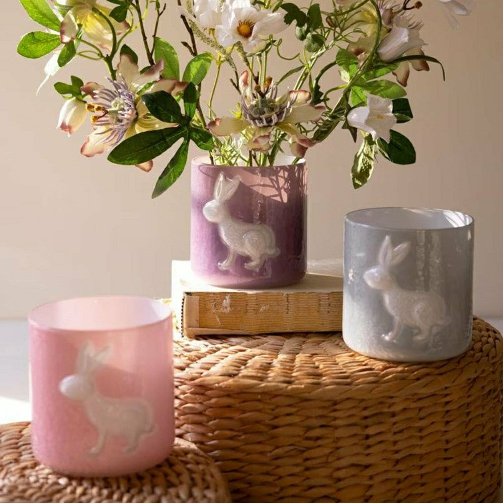 Glass Bunny Vases, Set of 3 | Plow & Hearth