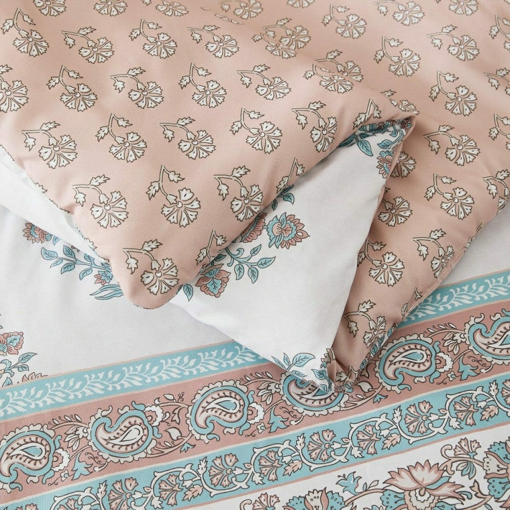 Sofia Flower Block Bouquet Comforter 5Pc Set | Plow & Hearth