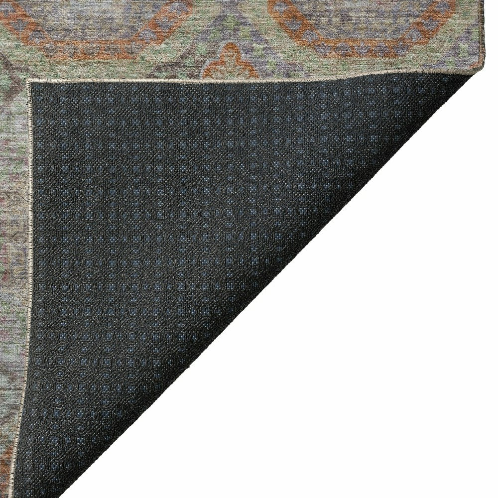 Karaj Circles Polyester Area Rug | Plow & Hearth