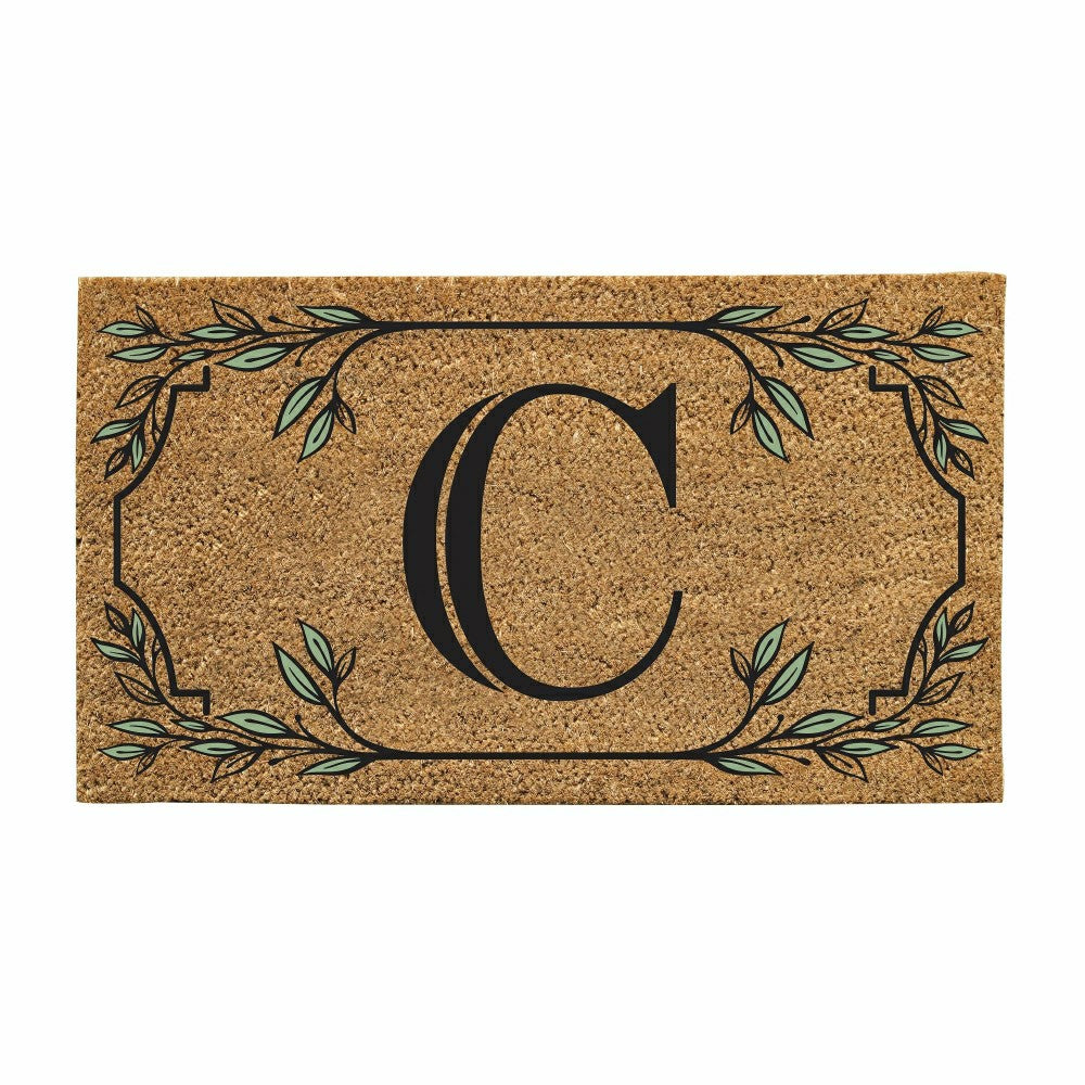 Monogram Coir Mat, Letter "C" | Plow & Hearth
