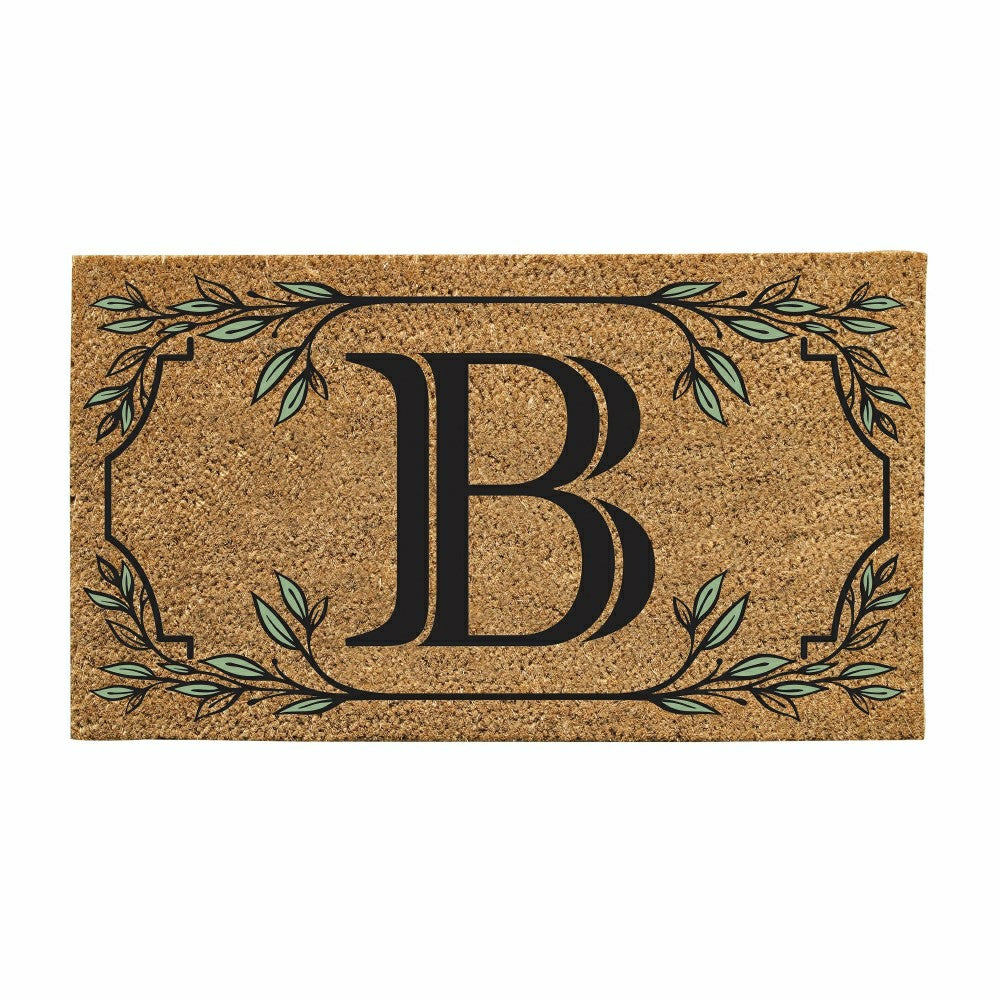 Monogram Coir Mat, Letter "B" | Plow & Hearth
