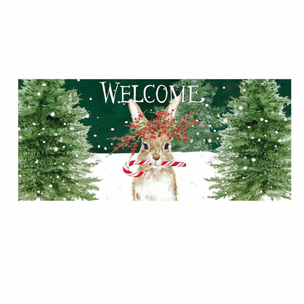 Candy Cane Rabbit Sassafras Switch Mat | Plow & Hearth