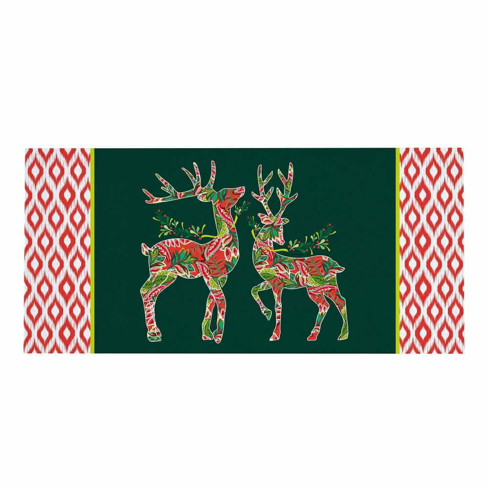 Patterned Reindeer Sassafras Switch Mat | Plow & Hearth