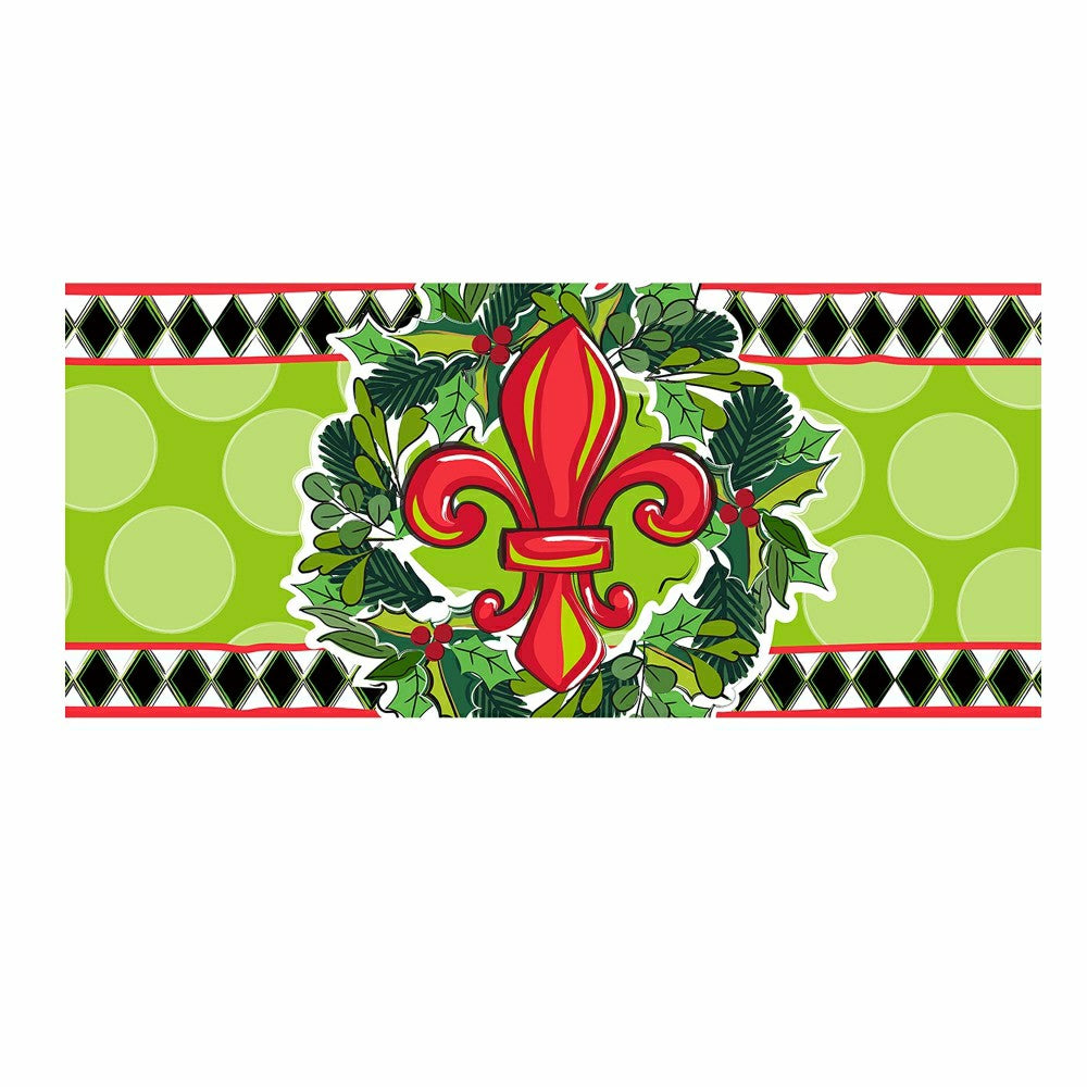 Holiday Fleur De Lis Sassafras Switch Mat | Plow & Hearth