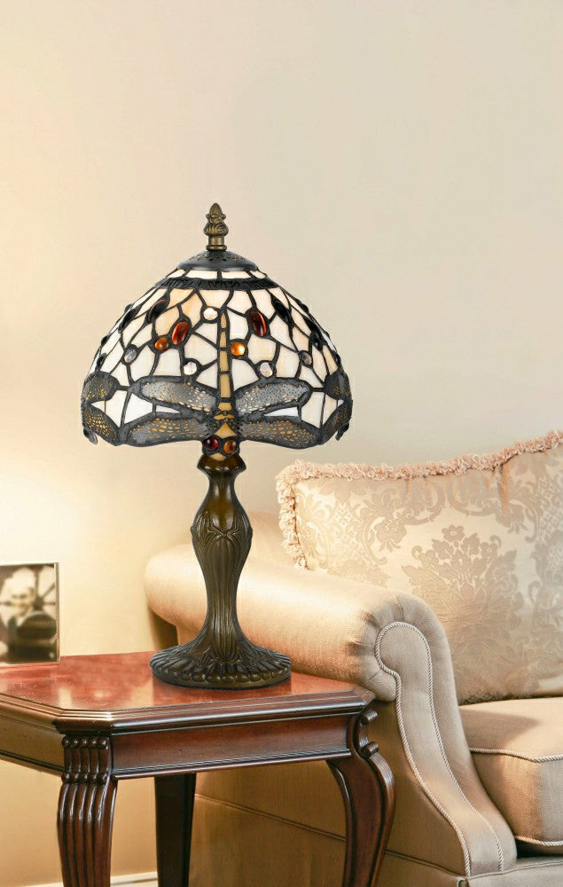 Tiffany Dragonfly Lamp with Zinc Base | Plow & Hearth