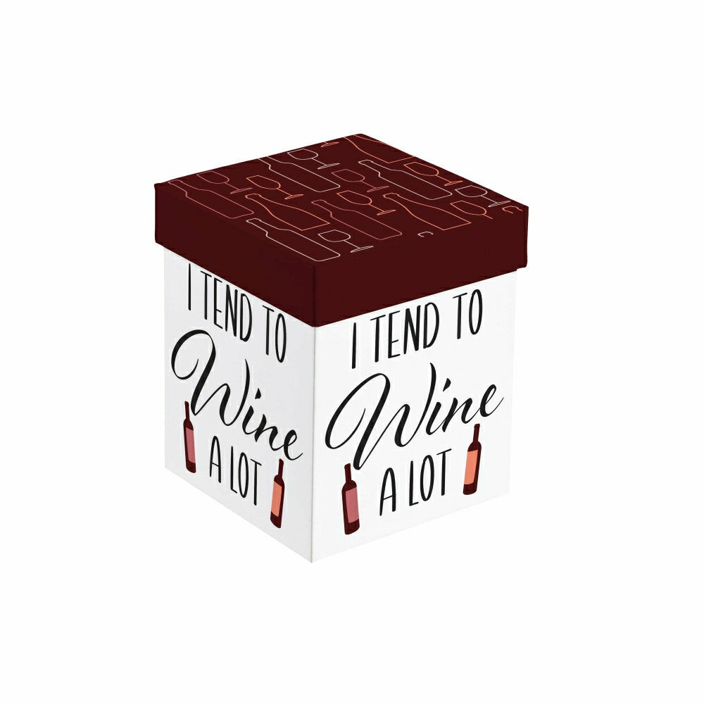 Just for Laughs Wine Glass Stemless, "I Tend To Wine A Lot", 17oz, Gif | Plow & Hearth