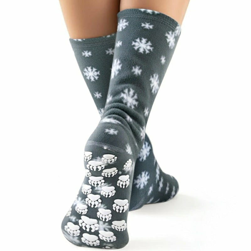 Polar Feet Adult Fleece Socks - Snow | Plow & Hearth