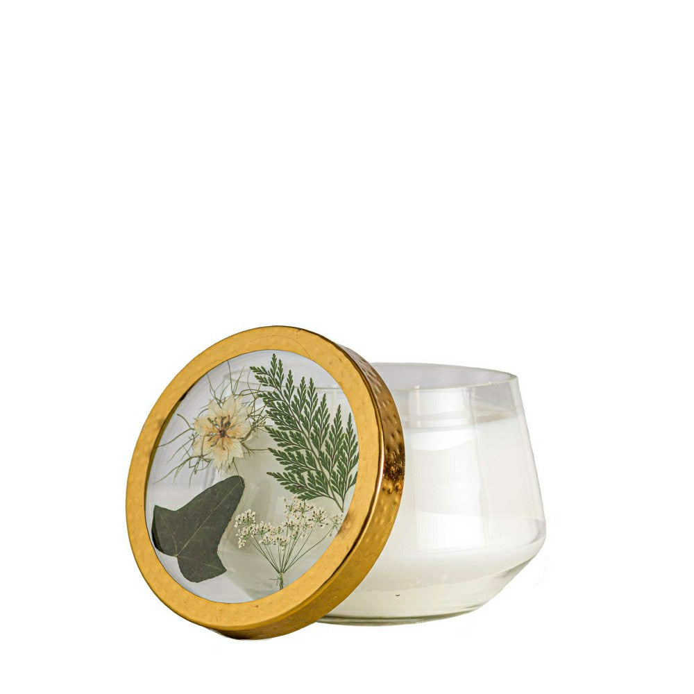 Forest Large Pressed Floral Candle | Plow & Hearth