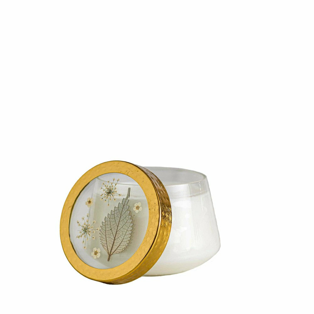 Forest Medium Pressed Floral Candle | Plow & Hearth