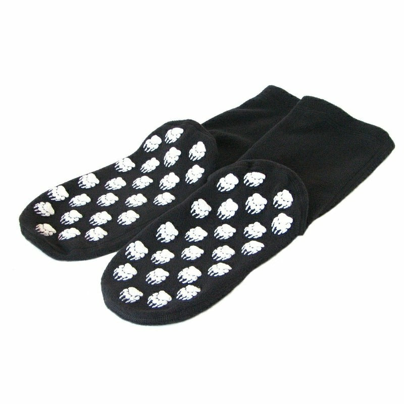 Polar Feet Fleece Socks - Black | Plow & Hearth