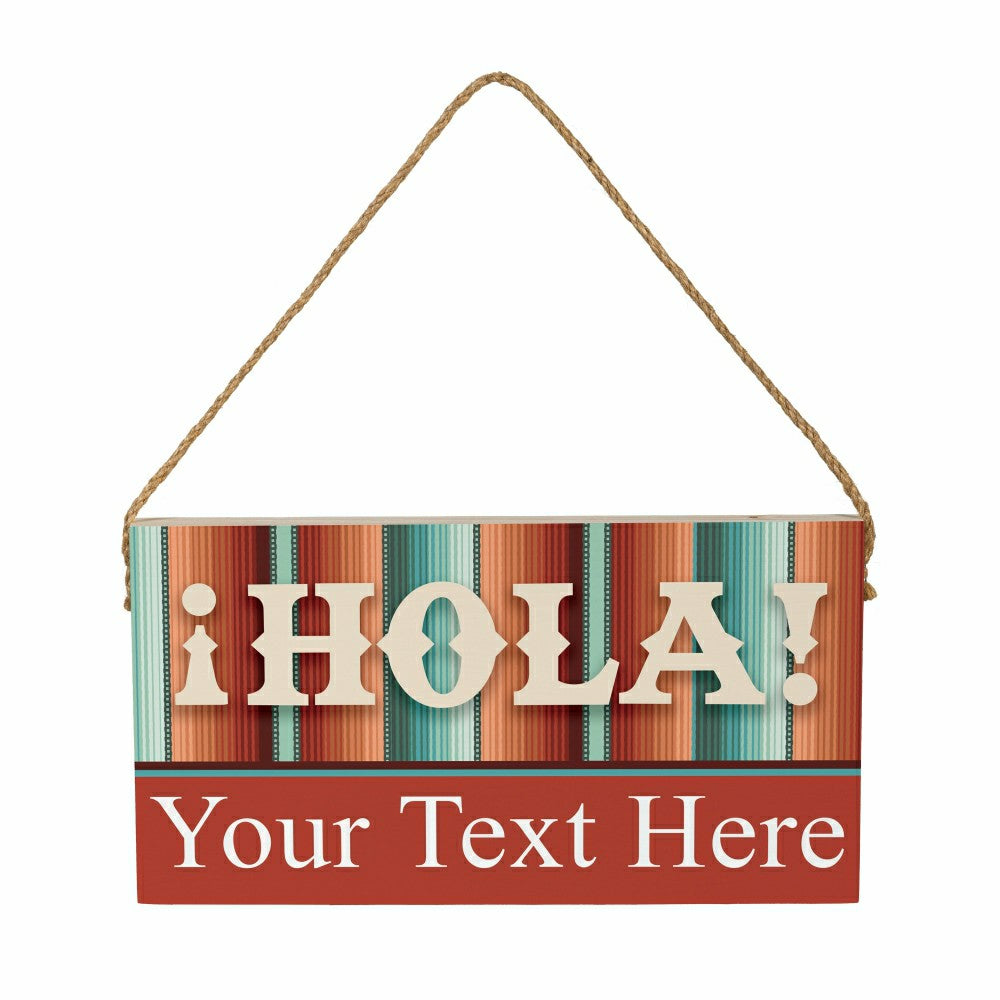 Southwest/Texas Everyday Hanging Signs w/rope Landscape (11“x6”) | Plow & Hearth