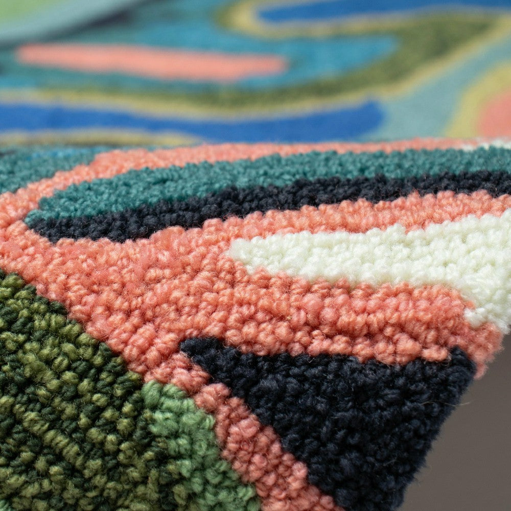 Liora Manne Capri On Holiday Indoor/Outdoor Area Rug Aqua | Plow & Hearth