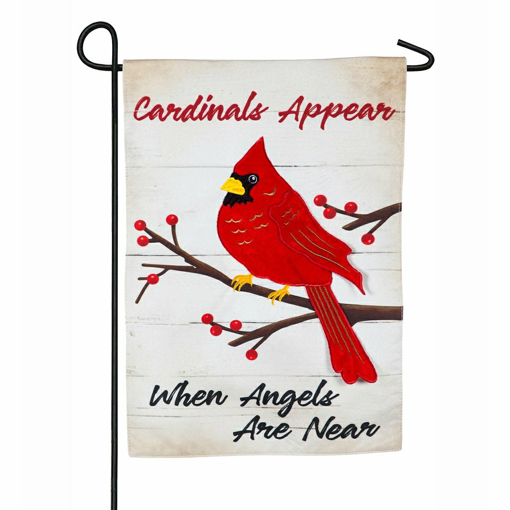 When Angels Are Near Linen Garden Flag | Plow & Hearth