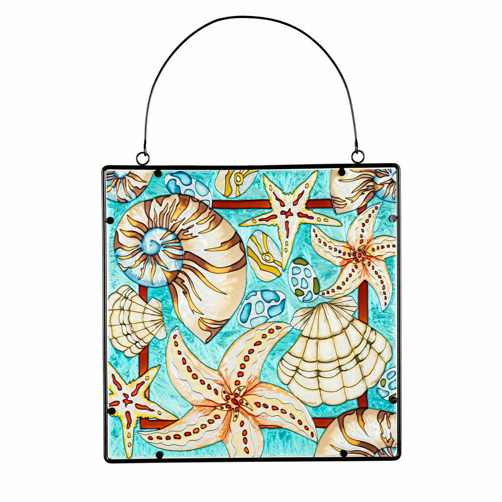 Coastal Stained Glass Wall Art | Plow & Hearth