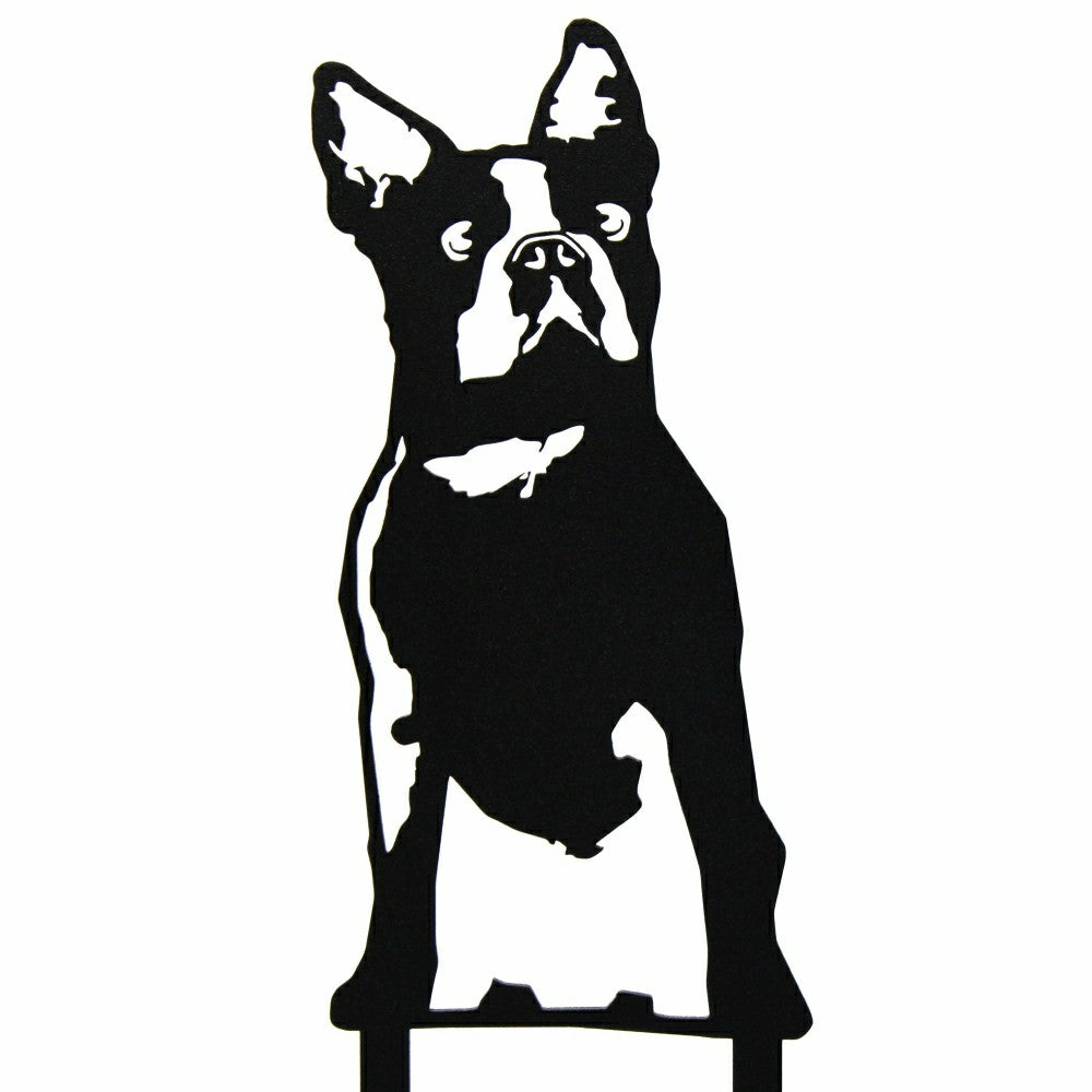 Boston Terrier Garden Stake | Plow & Hearth