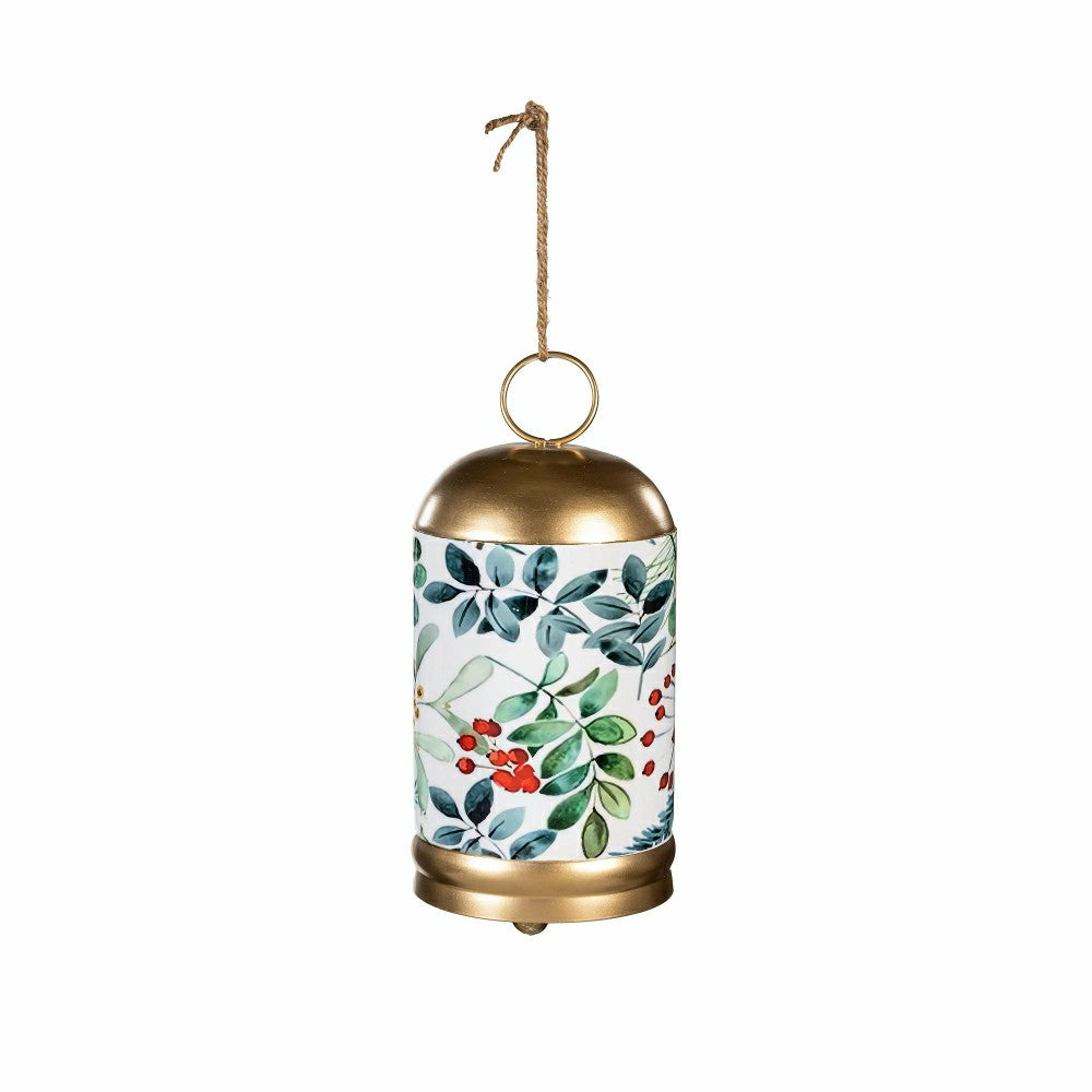 Festive Foliage Printed Garden Bell, 10" H | Plow & Hearth