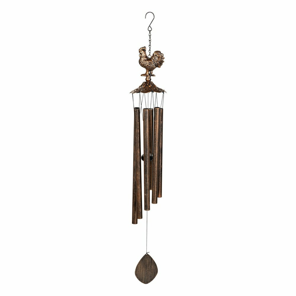 Hillside Pasture Wind Chime, Metal, Rooster | Plow & Hearth