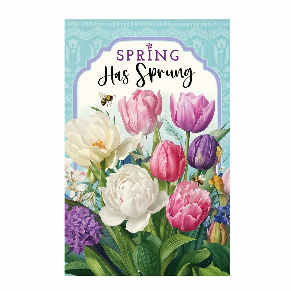Early Spring Mix Applique Garden Flag | Plow & Hearth