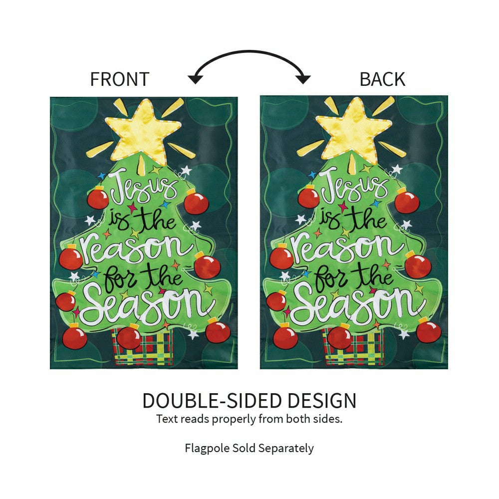 Jesus Is The Reason Applique House Flag | Plow & Hearth