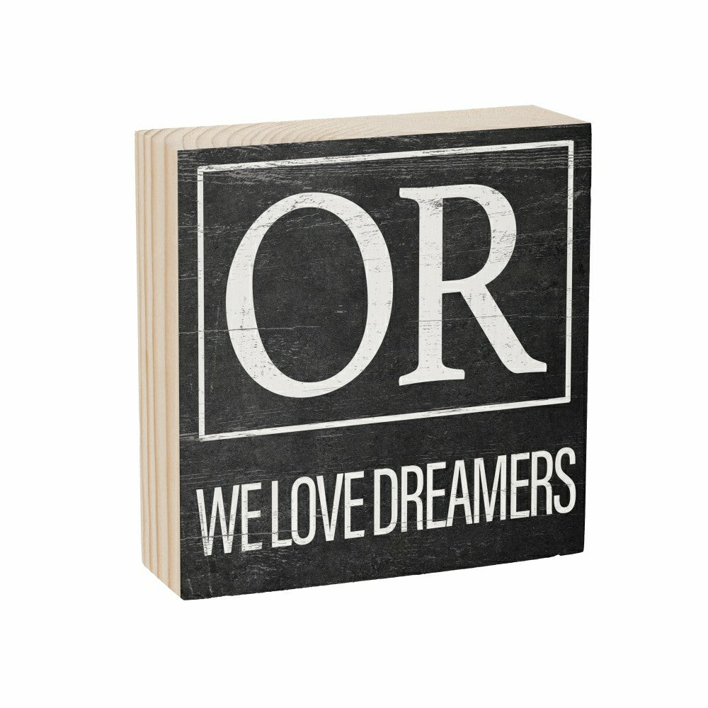 State Sign Wood Block Oregon 6"x6" | Plow & Hearth