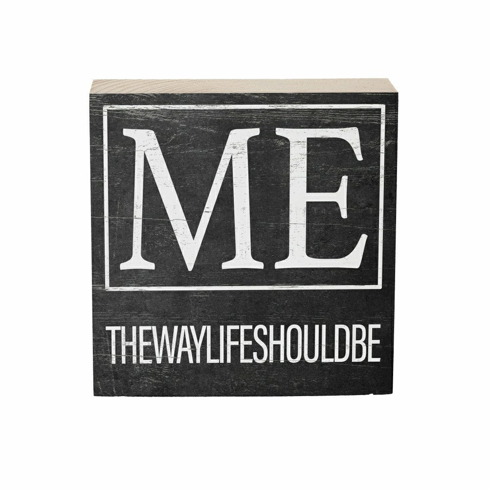State Sign Wood Block Maine 6"x6" | Plow & Hearth