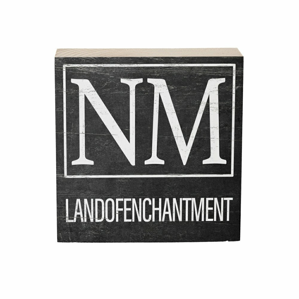 State Sign Wood Block New Mexico 6"x6" | Plow & Hearth