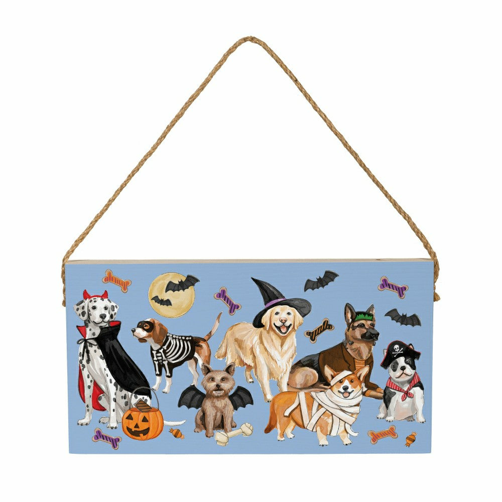 HALLOWEEN Hanging Sign, 11"x6" | Plow & Hearth
