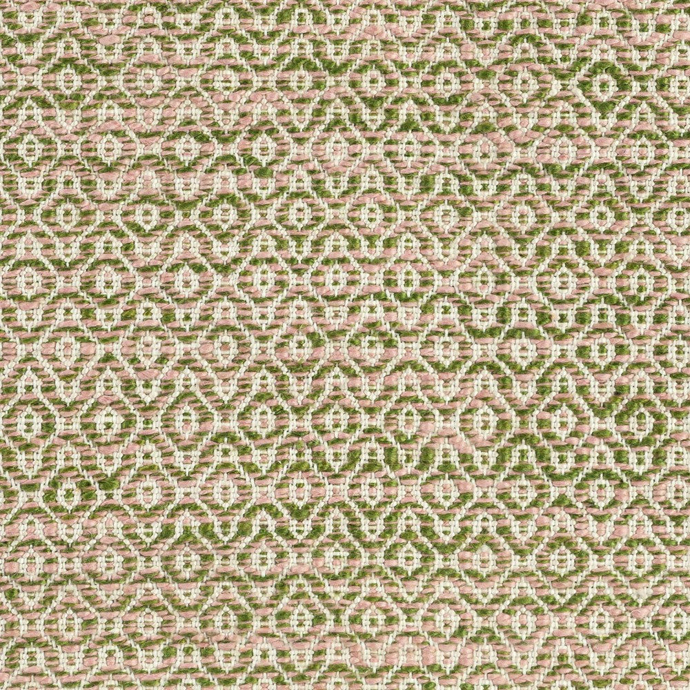 Weather-Resistant 2x3 Rug, Olive Erased Geometric | Plow & Hearth