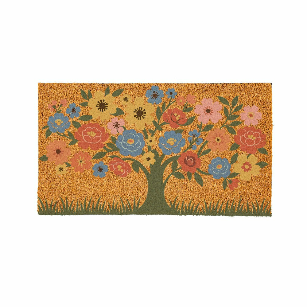 Blooming Tree of Life Coir Mat | Plow & Hearth