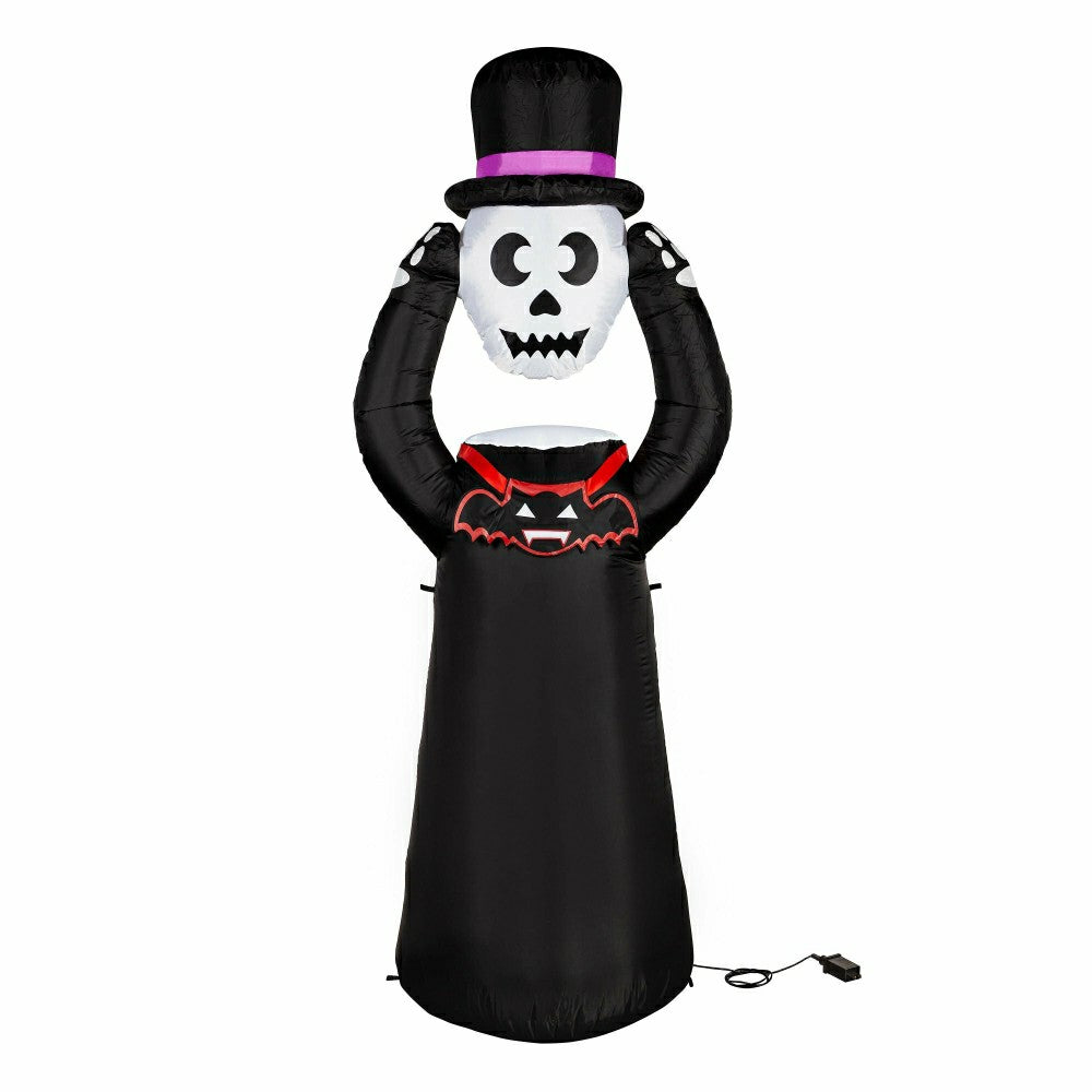 Lighted Headless Skeleton Halloween Inflatable | Plow & Hearth