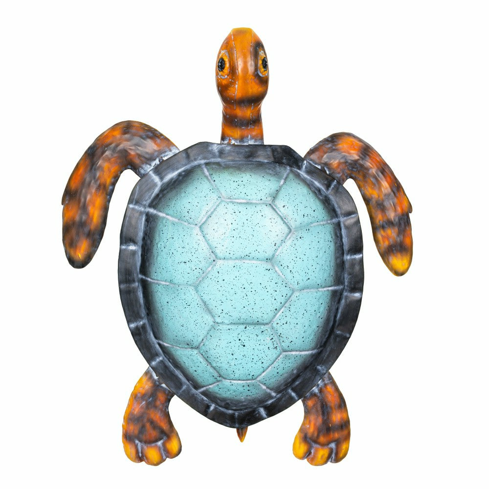 Metal Vivid Sea Turtle Garden Statue | Plow & Hearth