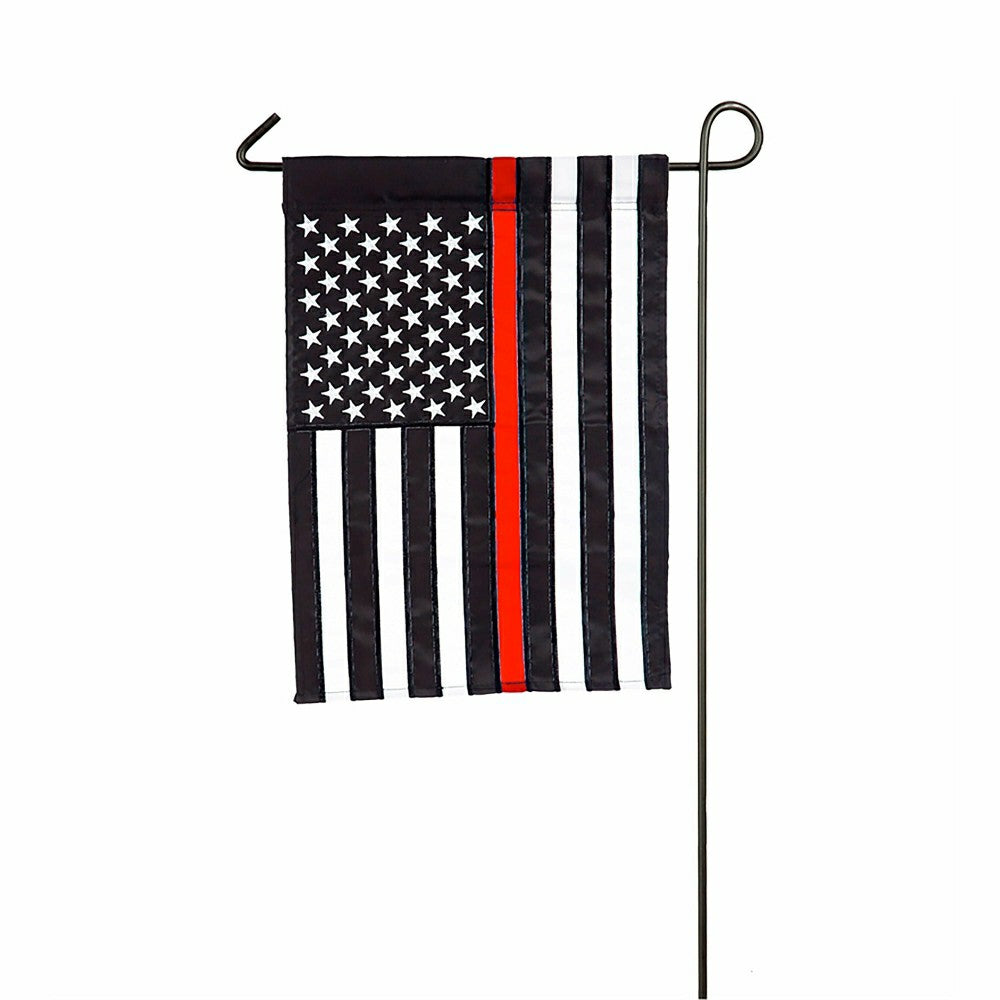 Thin Red Line Garden Applique Flag | Plow & Hearth