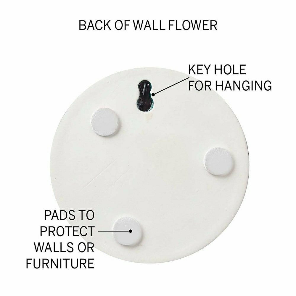 8" Ceramic Flower Wall Decor | Plow & Hearth