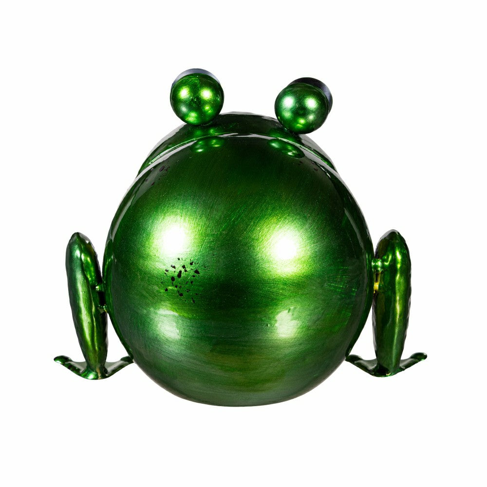 Metal Colorful Frog Garden Statue | Plow & Hearth