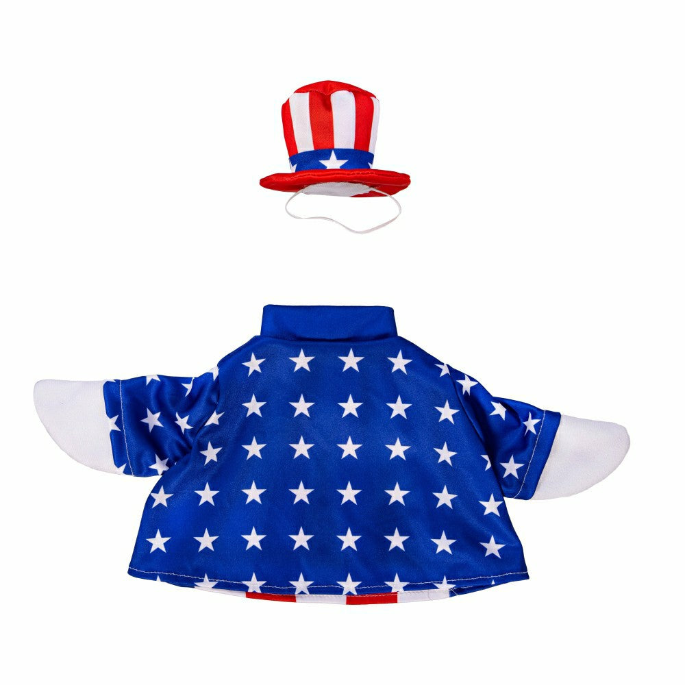 Giddy The Goose, Metal Porch Statue With Patriotic Boy Outfit, 21"H | Plow & Hearth