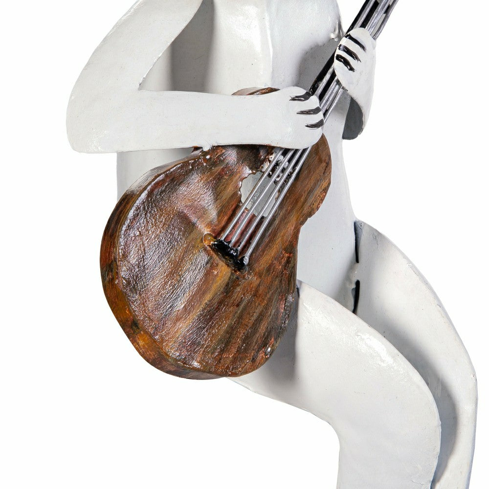 Guitarist Rabbit Garden Statue | Plow & Hearth